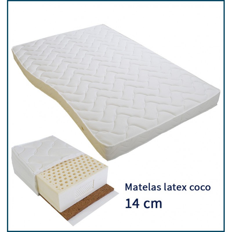 Matelas latex coco 14 cm